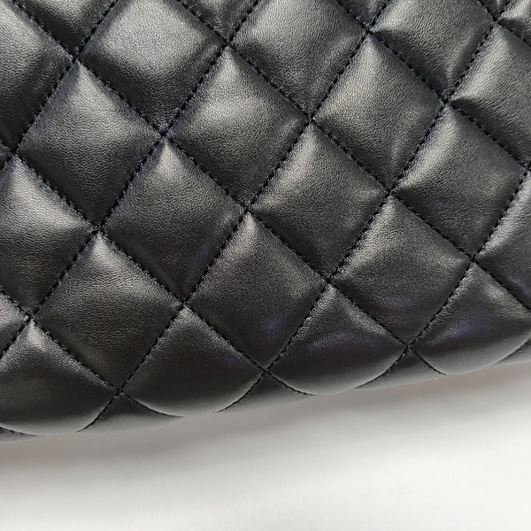 Quilted Lambskin Shoulder Bag Small Black