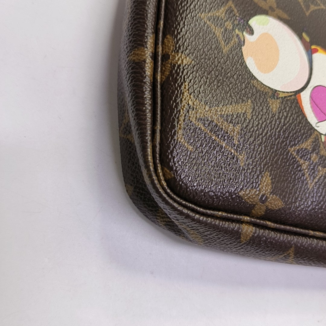 ACCESSOIRES GM Monogram Coated Canvas Brown