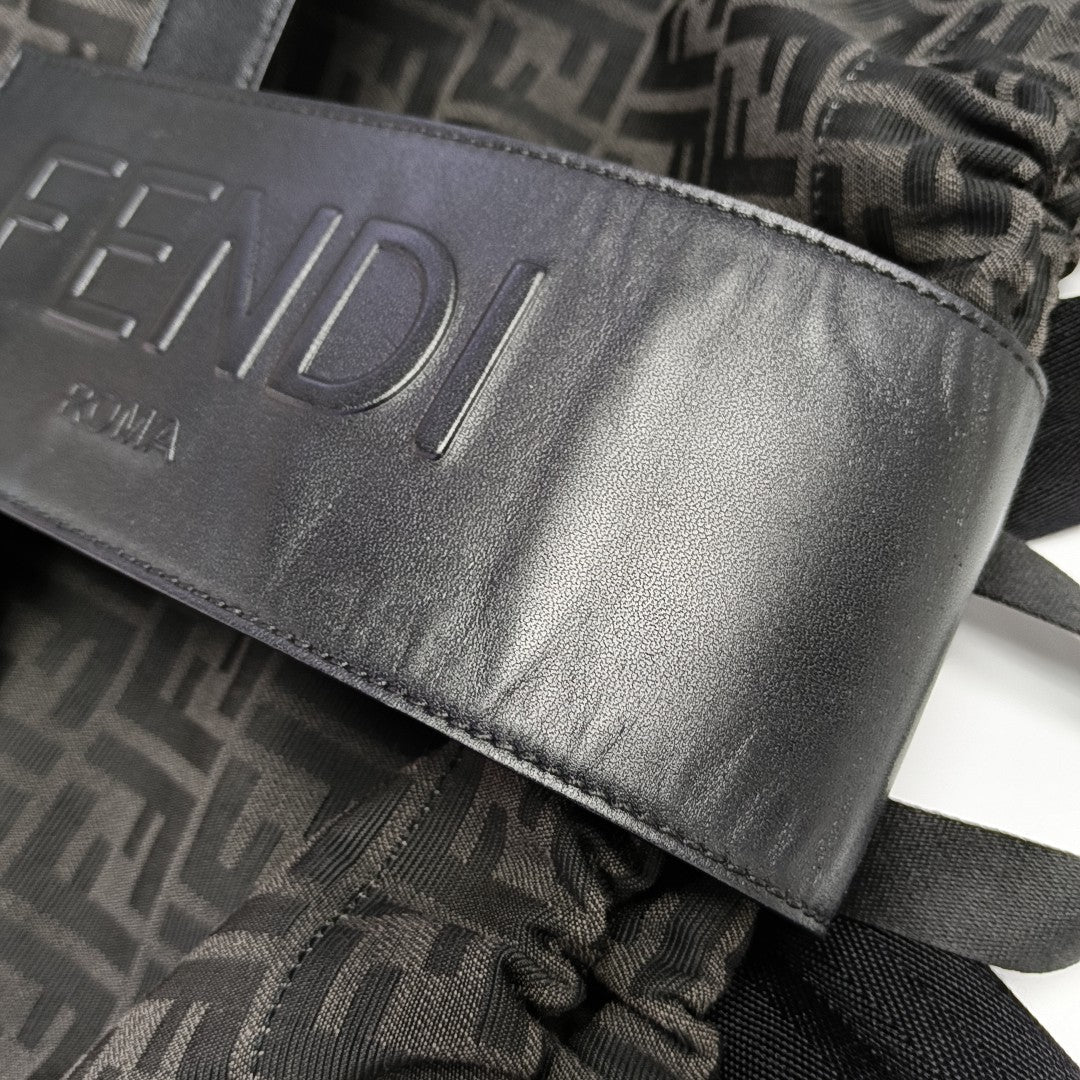 FENDI Strike Medium Canvas Black
