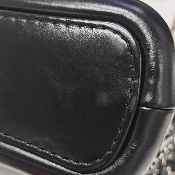 GABRIELLE Small Quilted Calfskin Black