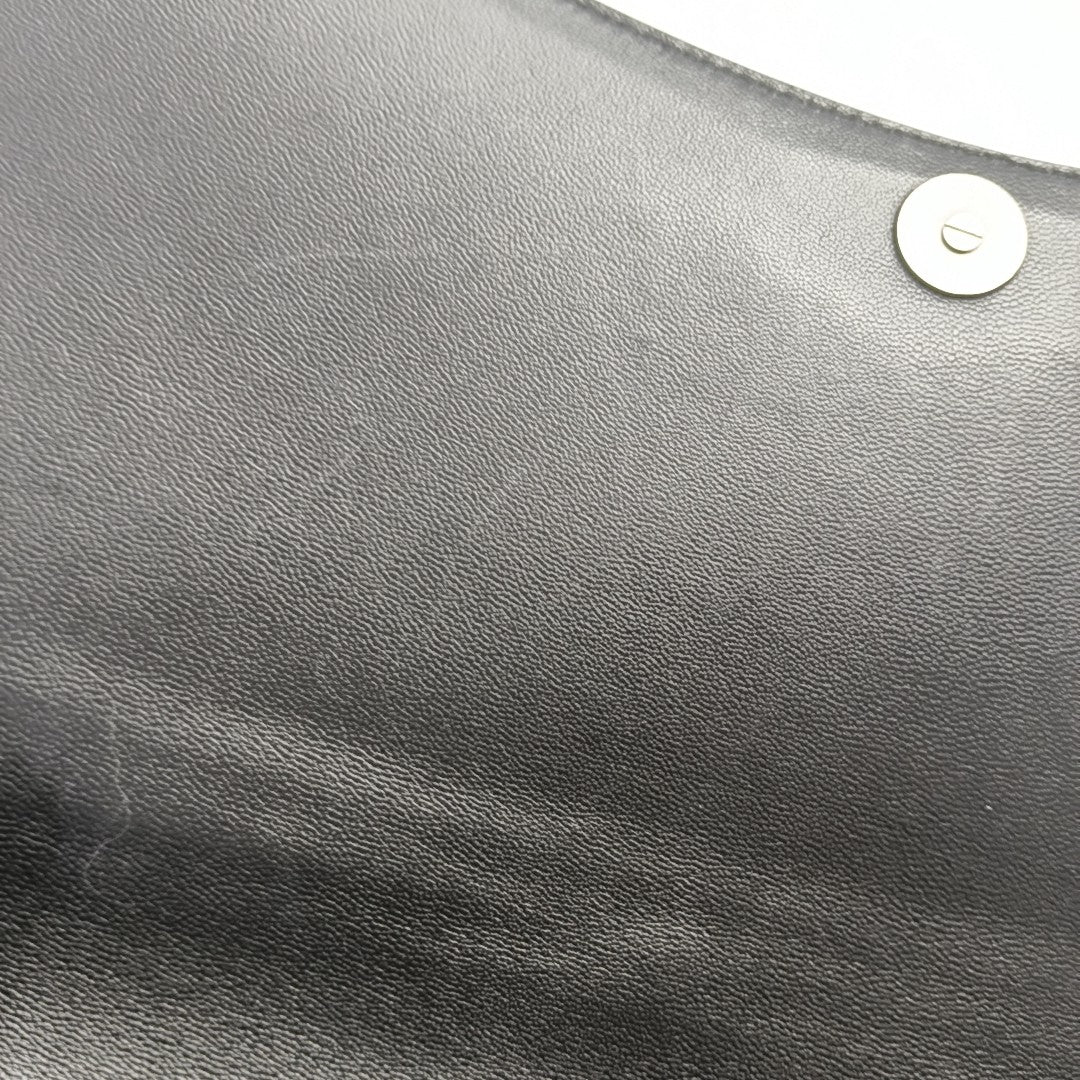 Calfskin Shoulder Bag Extra Large Black