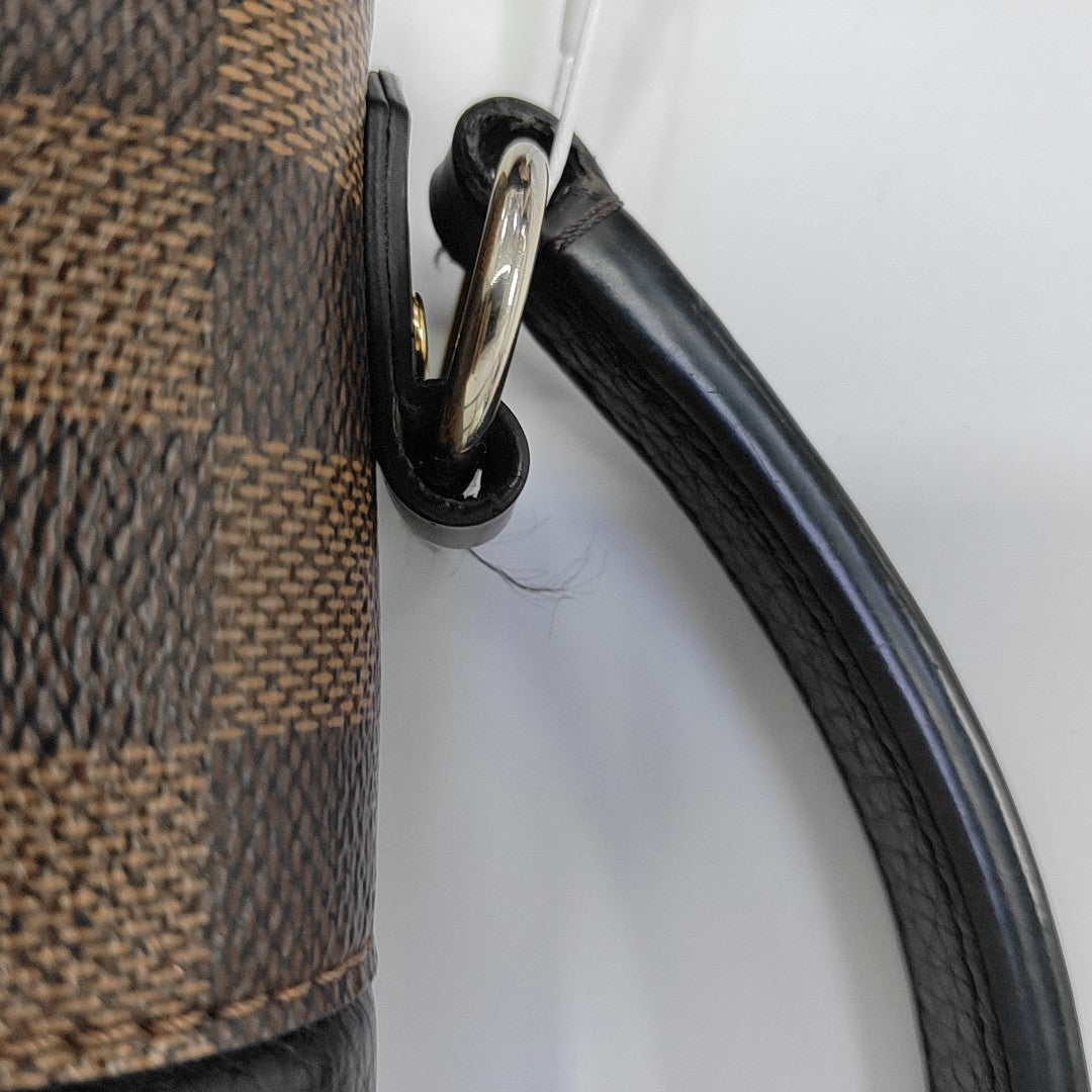 BOND STREET BB Damier Ebene Coated Canvas Brown