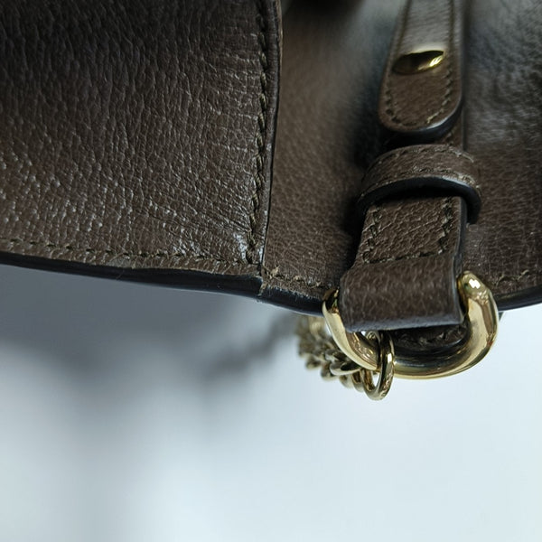 Ophidia Mini Monogram Coated Canvas Beige