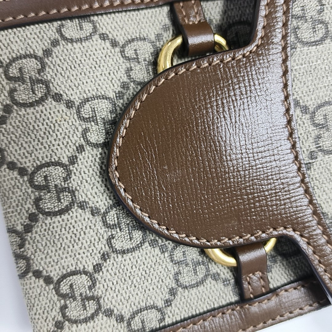 Horsebit 1955 Mini Coated Canvas Beige