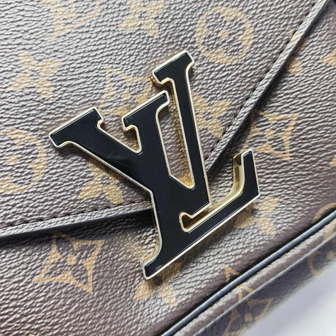 PASSY Monogram Coated Canvas Brown