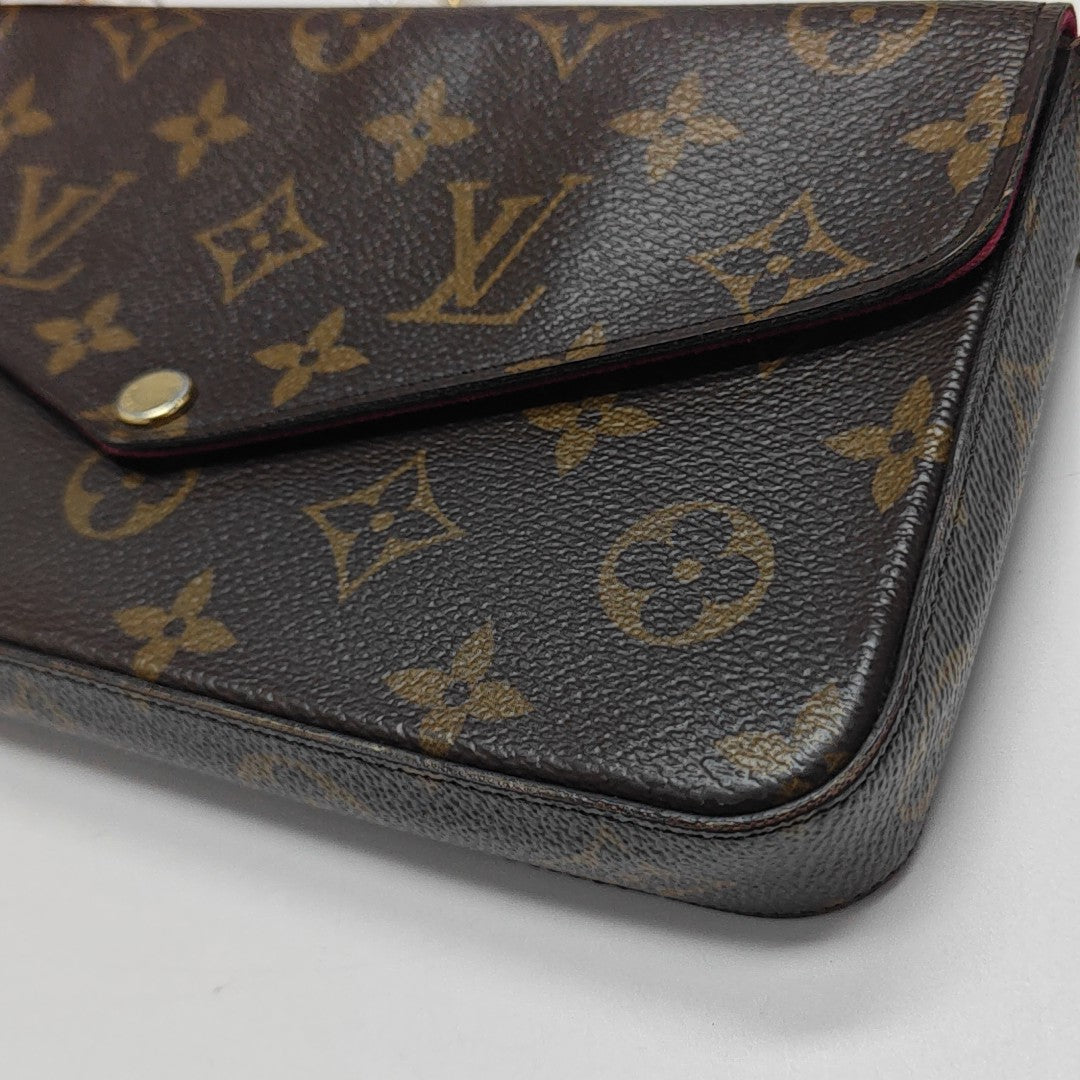 FÉLICIE Monogram Coated Canvas Brown