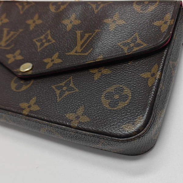 FÉLICIE Monogram Coated Canvas Brown