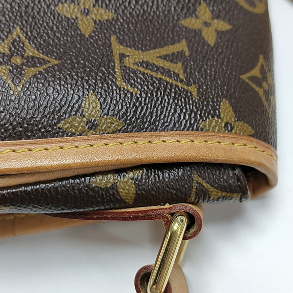 MENILMONTANT PM Monogram Coated Canvas Brown