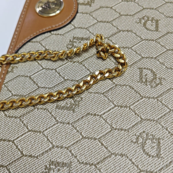 Vintage Honeycomb Coated Canvas Brown