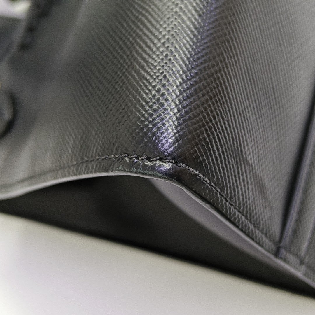 Monochrome Small Saffiano Calfskin Black