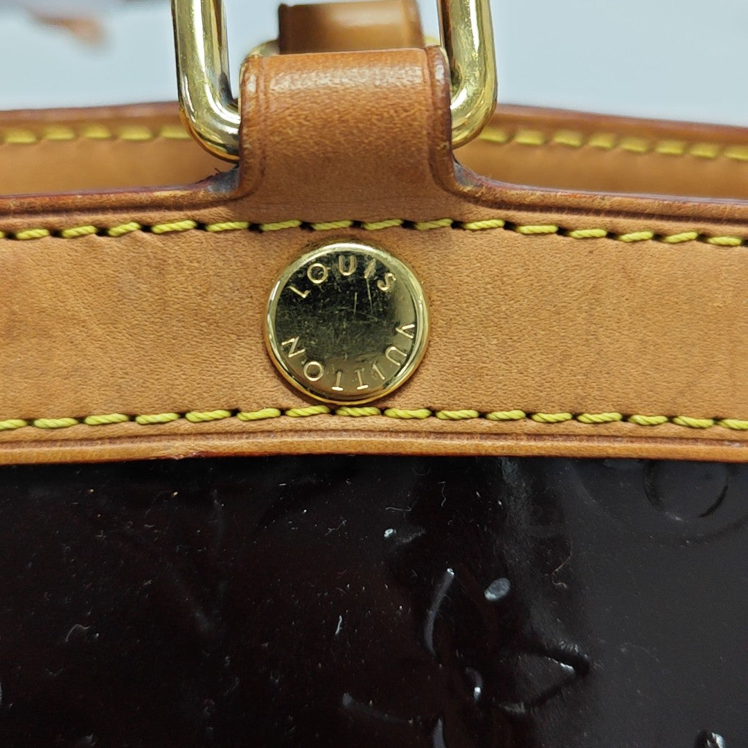 BREA MM Monogram Patent Leather Red