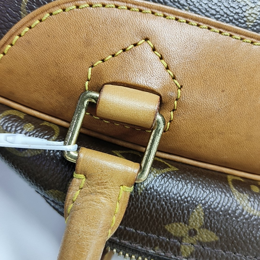 DEAUVILLE GM Monogram Coated Canvas Brown