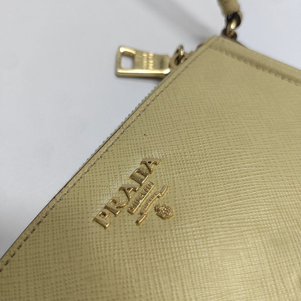 Saffiano Calfskin Top Handle Bag Yellow
