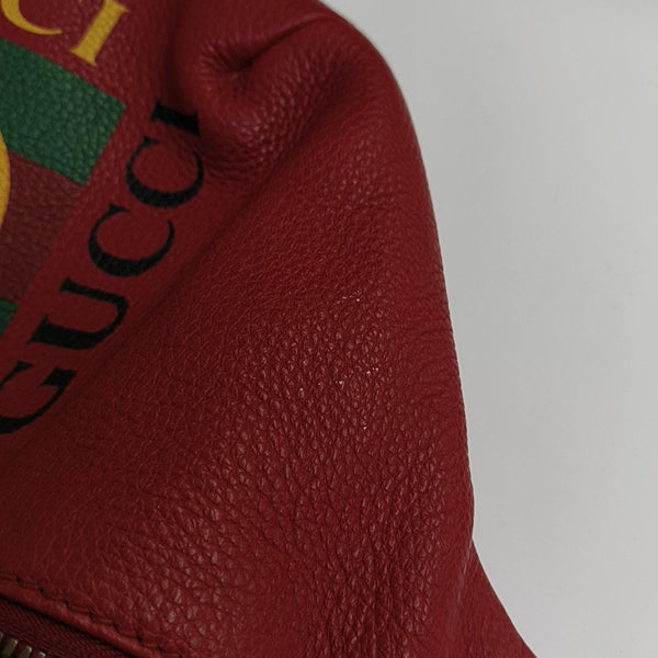 Print Large Calfskin Red