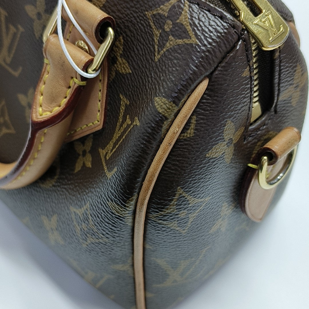 SPEEDY 20 Monogram Coated Canvas Brown