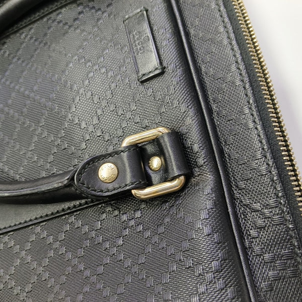 Calfskin Top Handle Bag Black