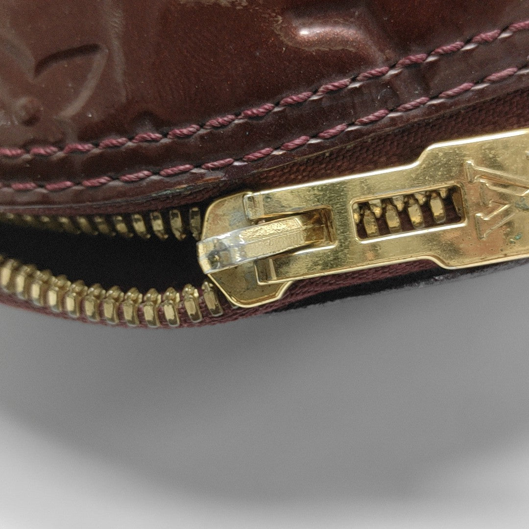 ALMA PM Monogram Patent Leather Red