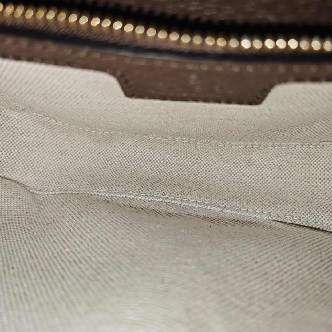 Monogram Coated Canvas Shoulder Bag Beige