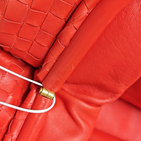 The Pouch Large Lambskin Red