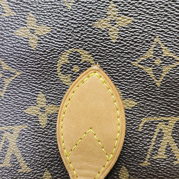 NEVERFULL MM Monogram Coated Canvas Brown