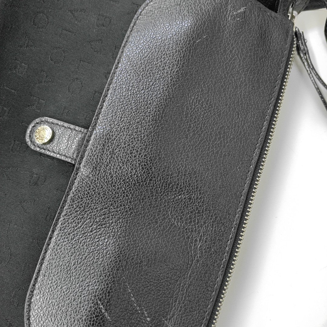 Canvas Top Handle Bag Black