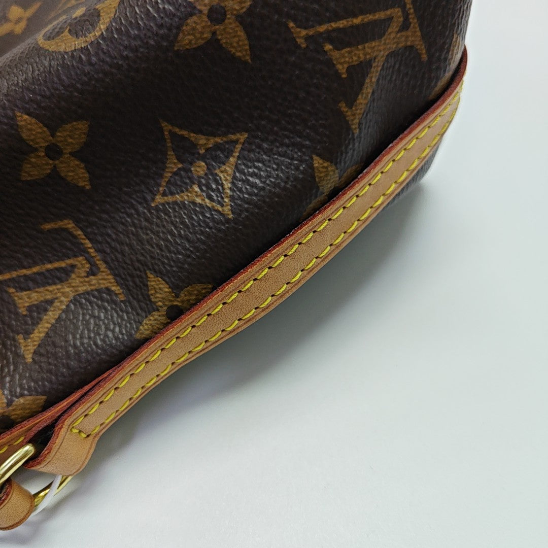 NÉONOÉ Nano Monogram Coated Canvas Brown
