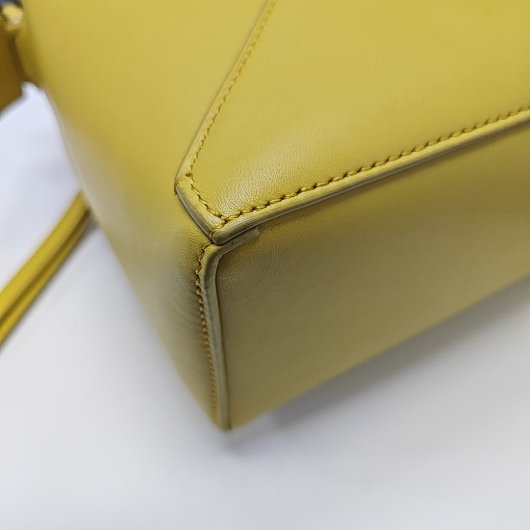 Puzzle Small Calfskin Yellow