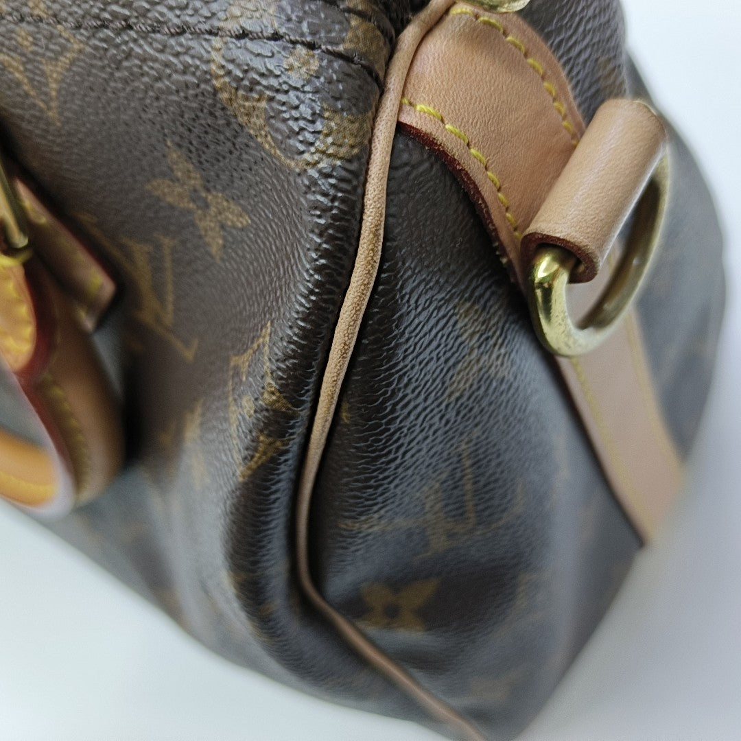 SPEEDY 25 Monogram Coated Canvas Brown