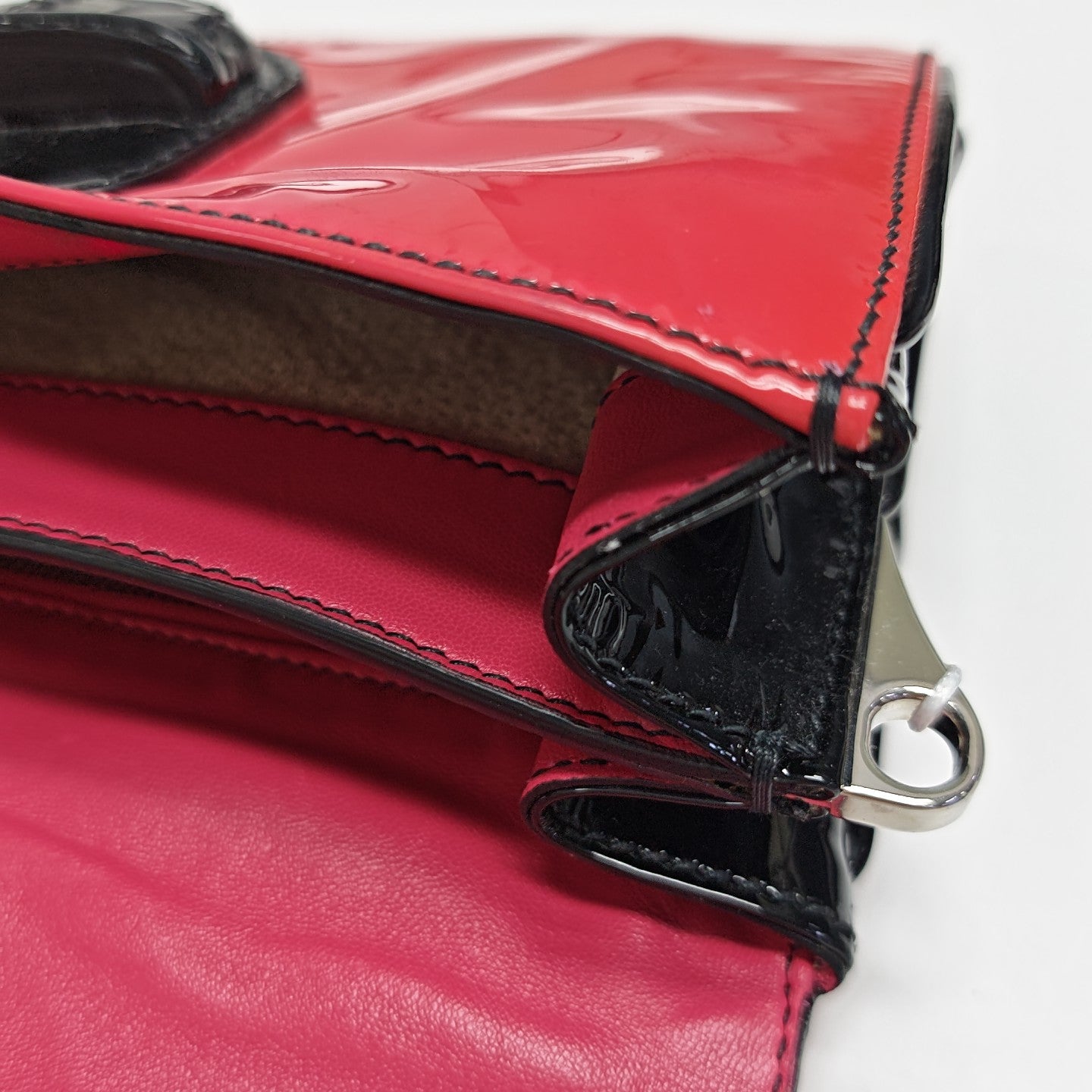 Patent Leather Shoulder Bag Orange