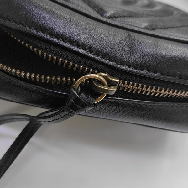 GG Marmont Mini Quilted Calfskin Black