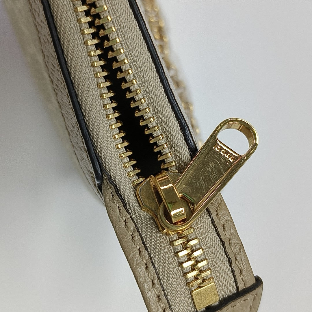 Ophidia Mini Monogram Coated Canvas Beige