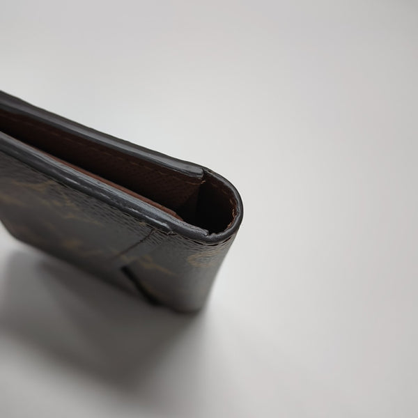 JAMES Monogram Coated Canvas Brown Card Holder
