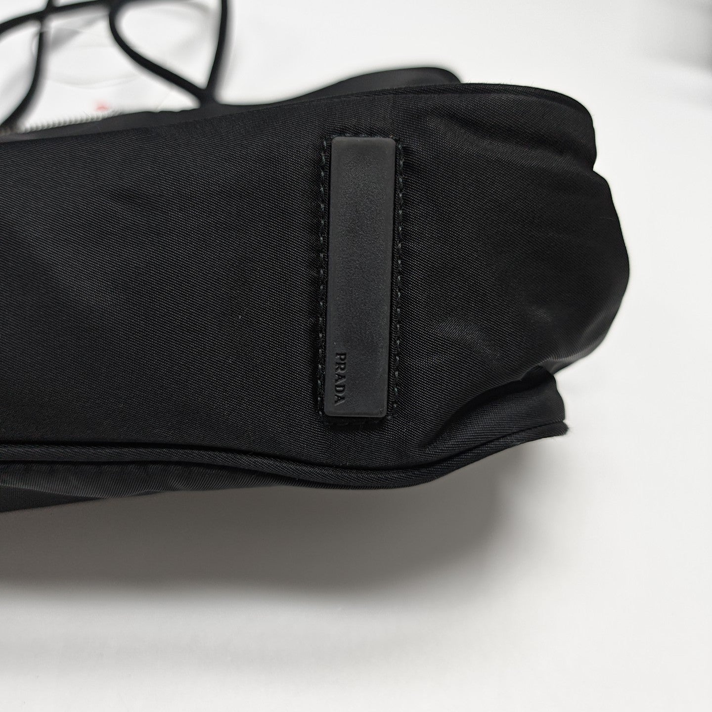 Nylon Top Handle Bag Black
