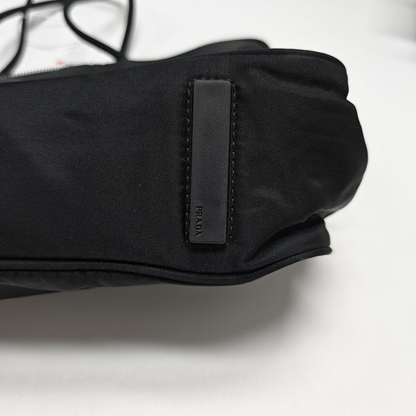 Nylon Top Handle Bag Black
