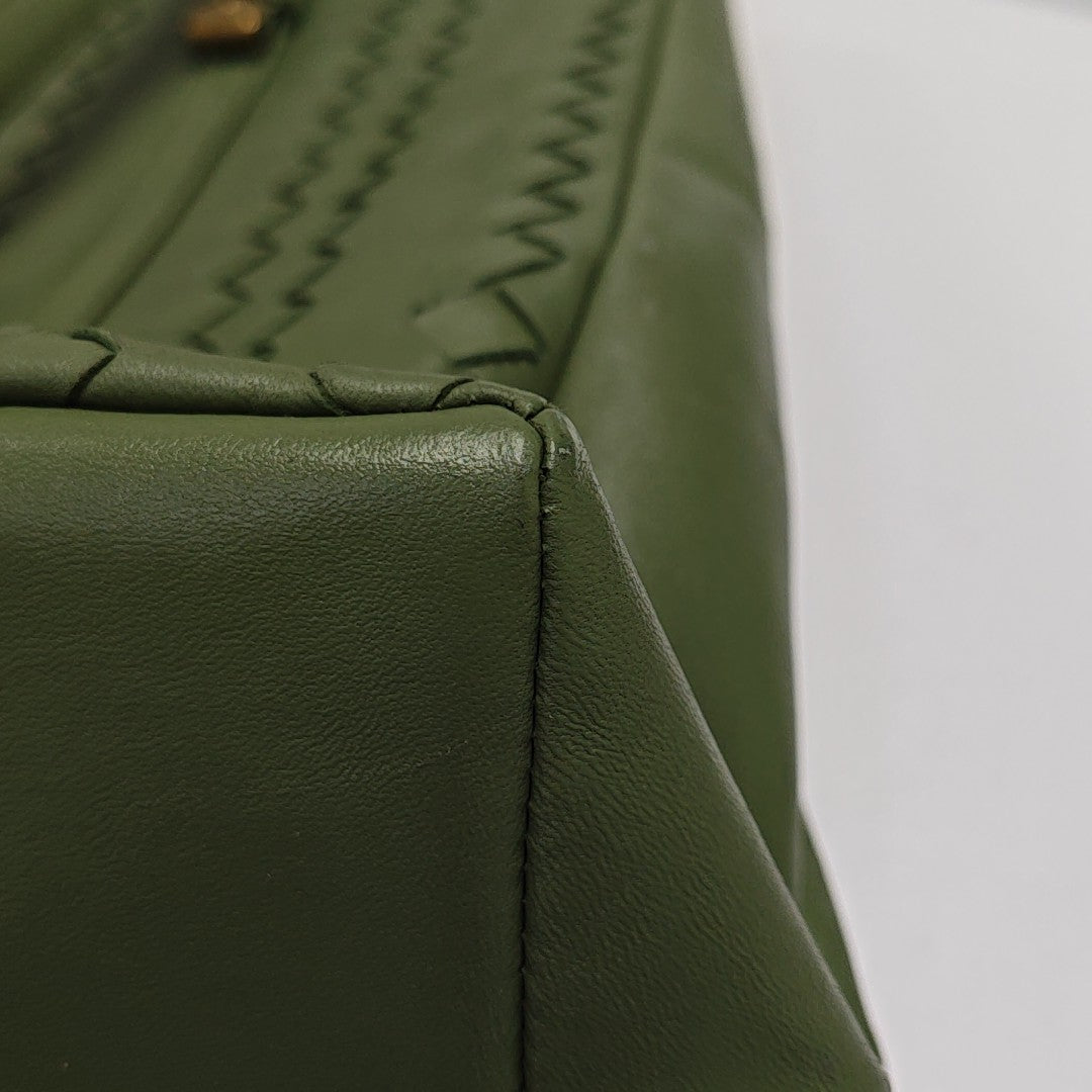 Lambskin Tote Bag Green