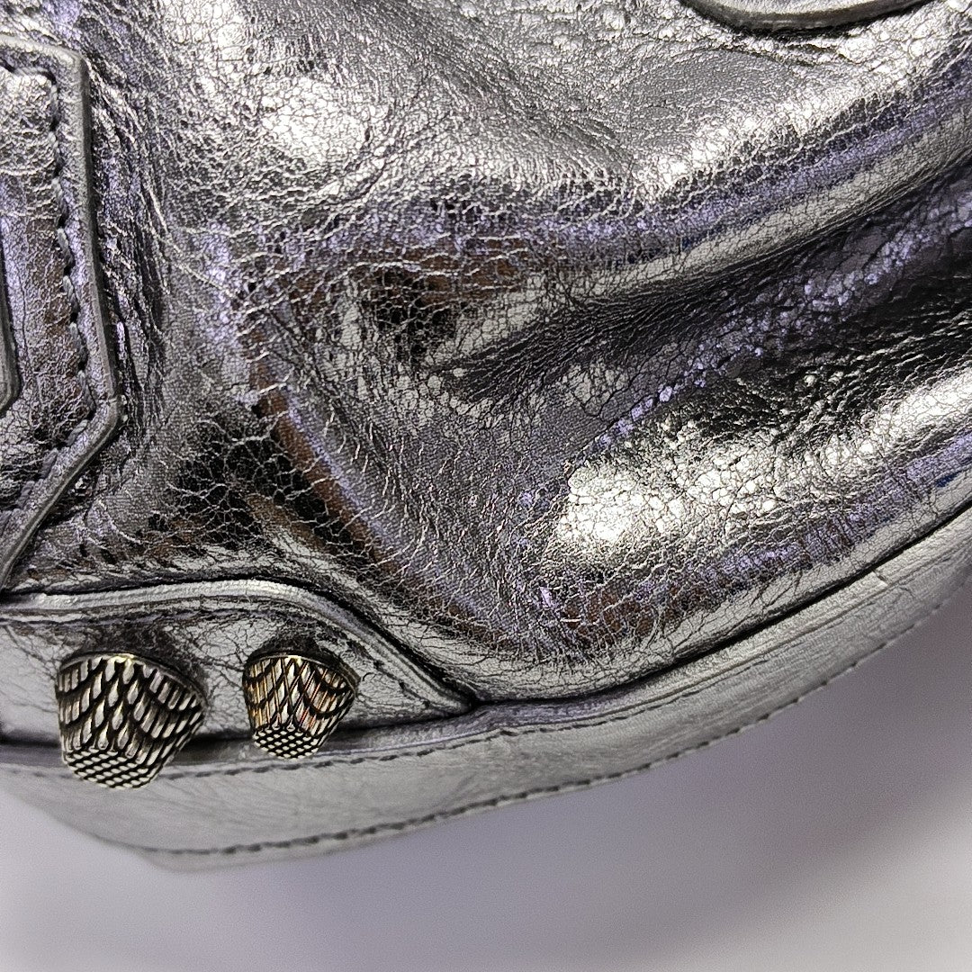 Le Cagole Calfskin Silver