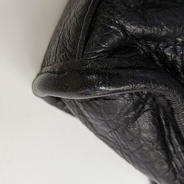 Classic Metallic Edge City Calfskin Black