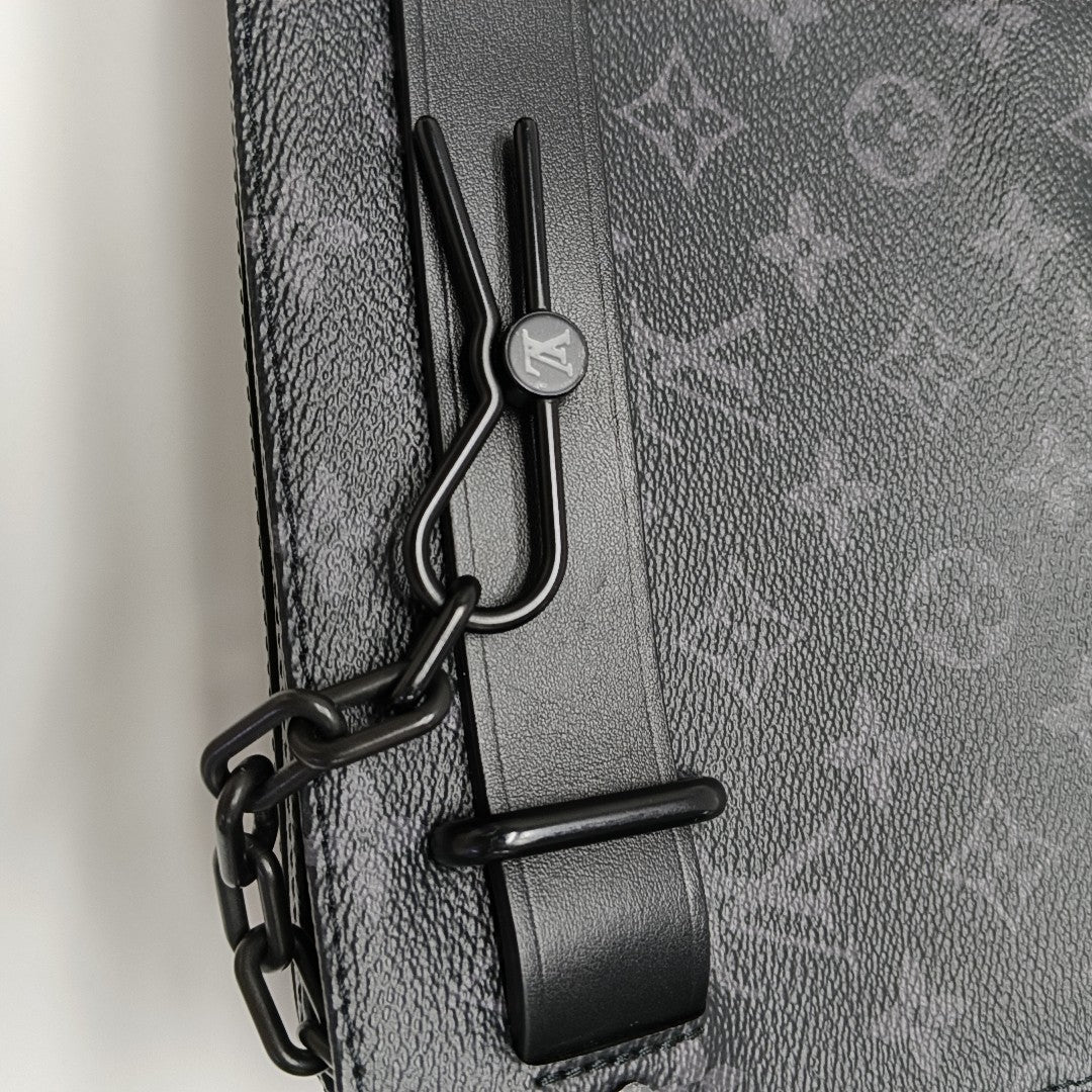 STEAMER Monogram Coated Canvas Black