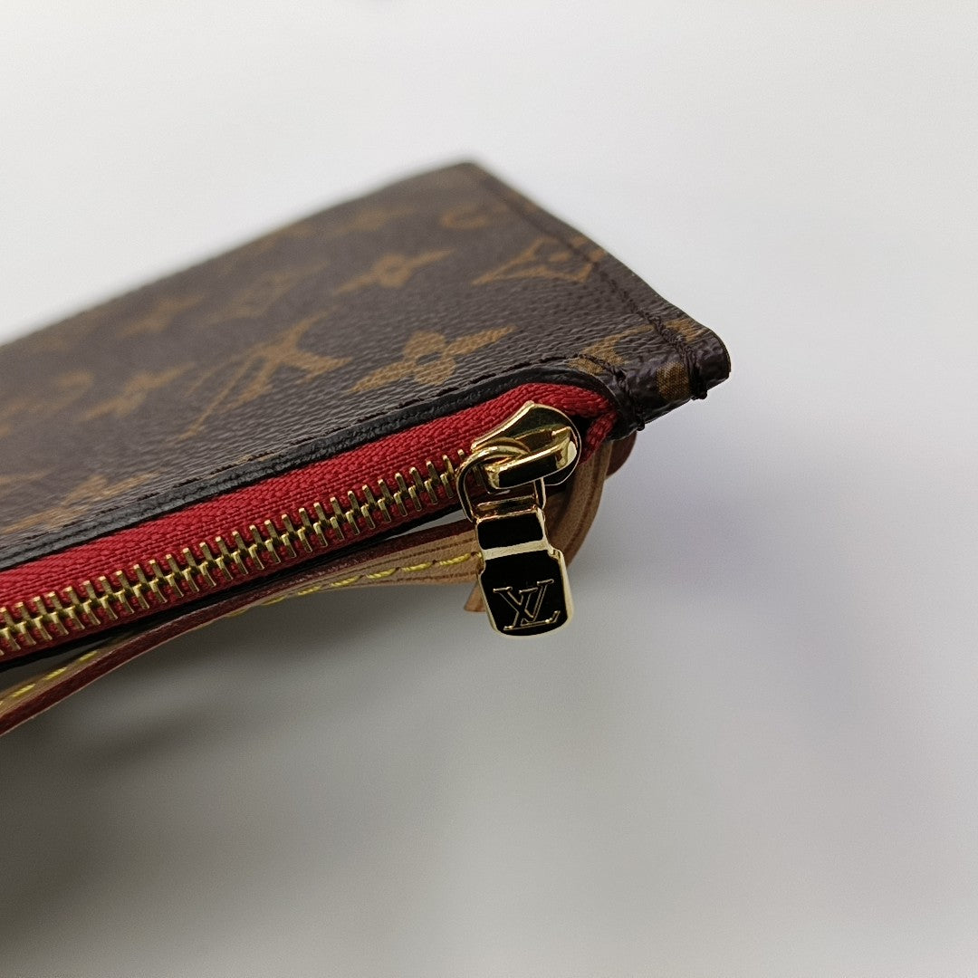 NEVERFULL MM Monogram Coated Canvas Brown