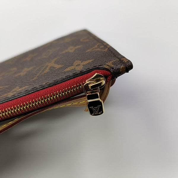 NEVERFULL MM Monogram Coated Canvas Brown
