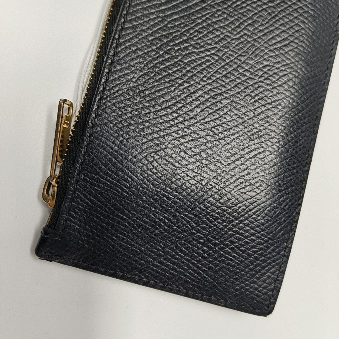 Calfskin Card Holder Black