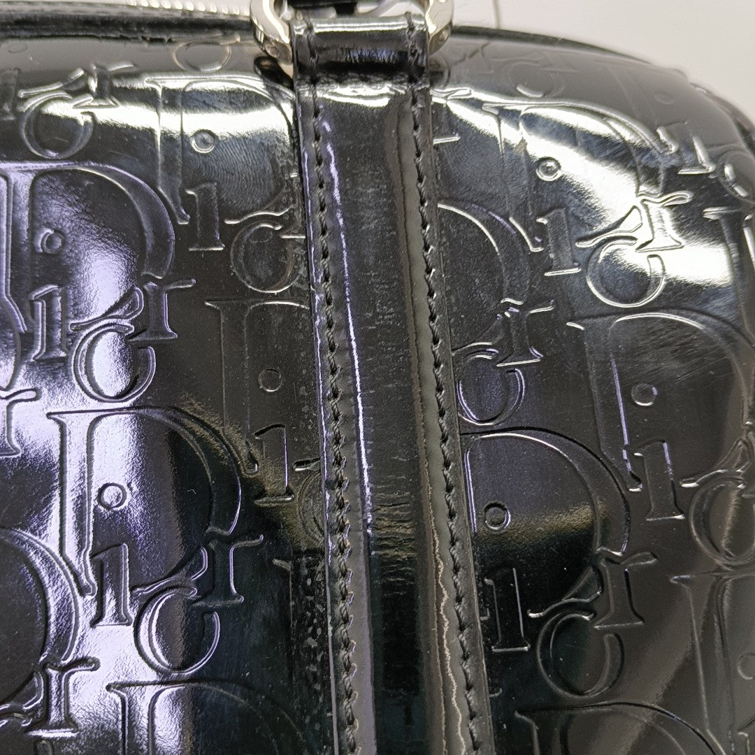 Boston Oblique Patent Leather Black