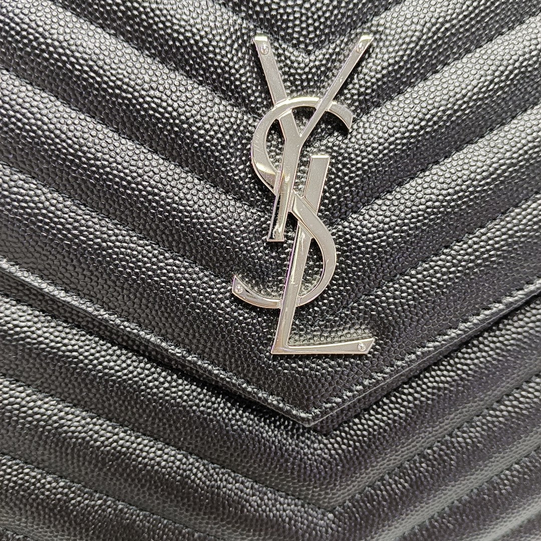 MONOGRAM Medium Chevron Calfskin Black