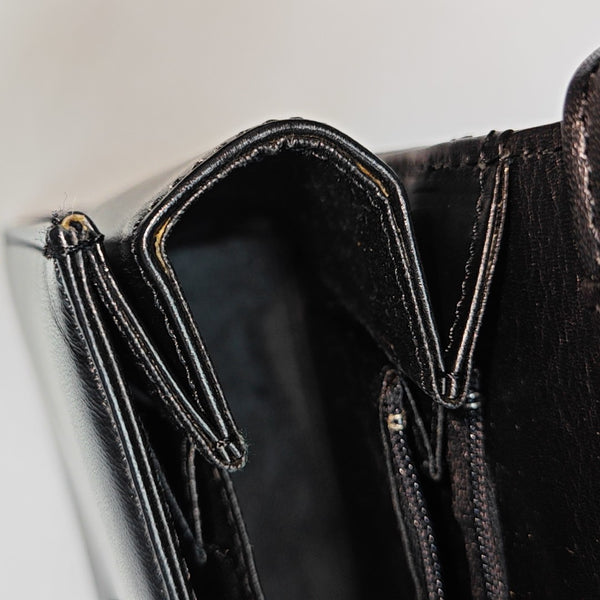 Leather Shoulder Bag Black