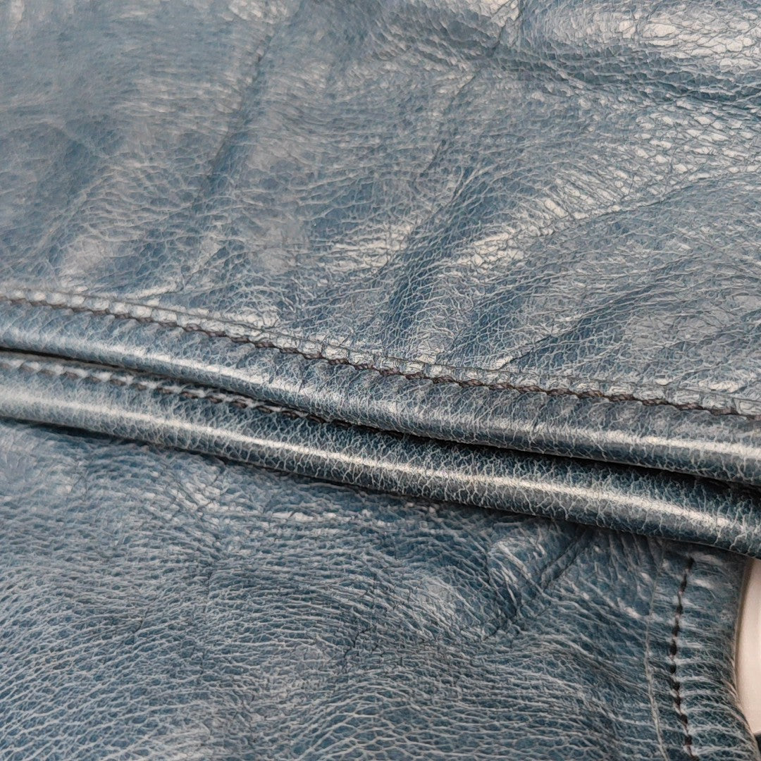 Miu Coffer Calfskin Blue