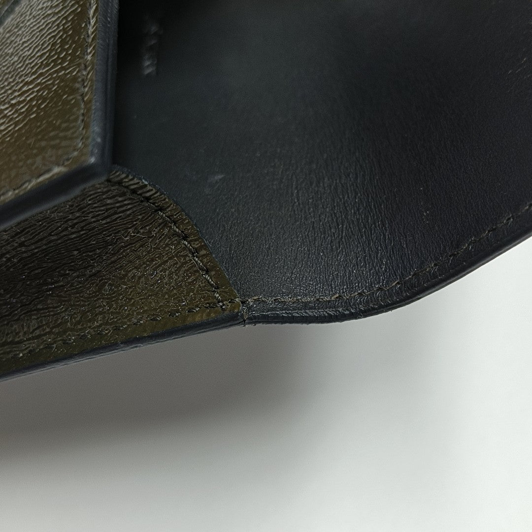 Patent Leather Wallet Green