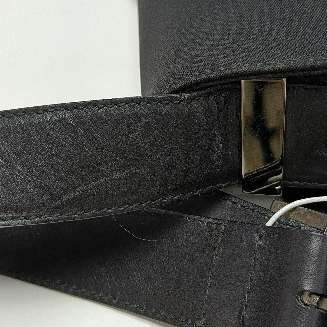 Fabric Shoulder Bag Black