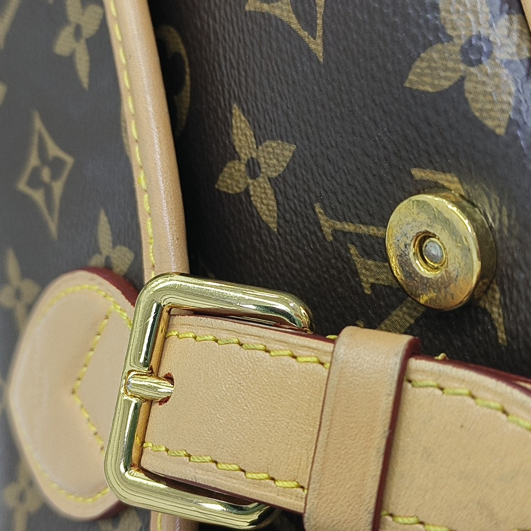 DIANE Monogram Coated Canvas Brown