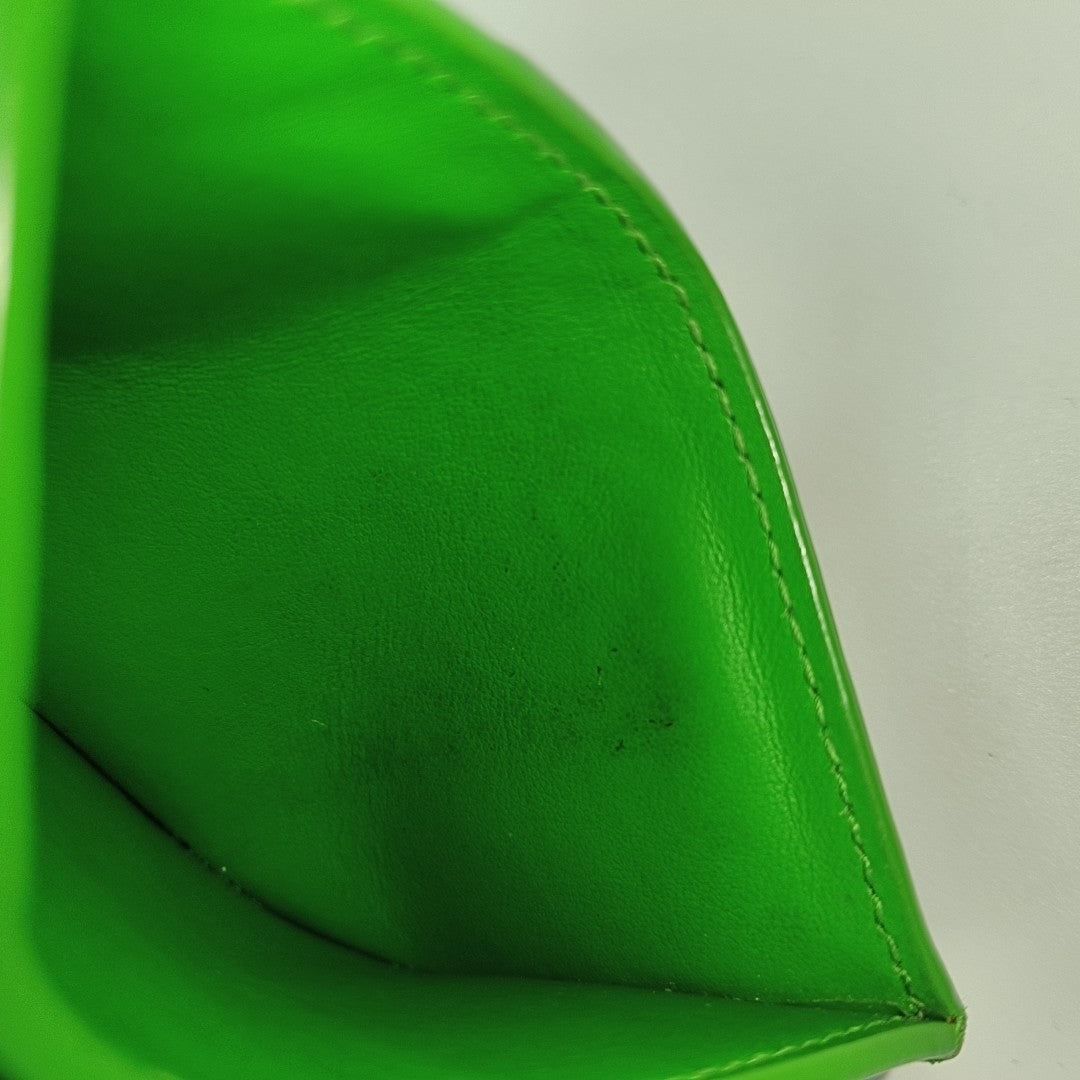 Calfskin Card Holder Green