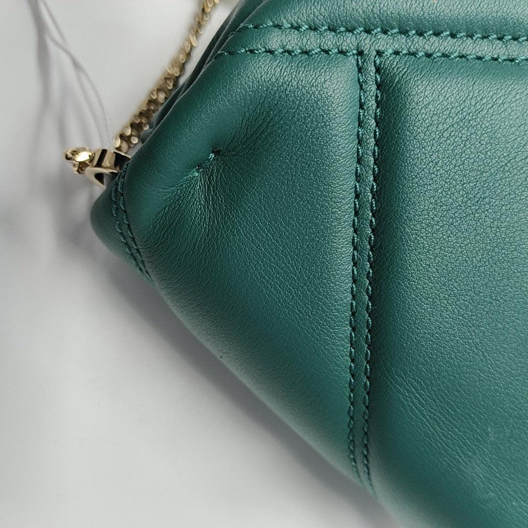 SERPENTI CABOCHON Quilted Calfskin Green